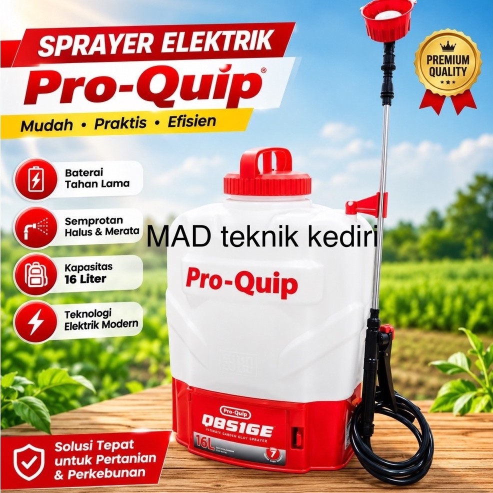 Sprayer cas Elektrik 16 Liter Proquip QBS16E semprot hama pertanian kebun