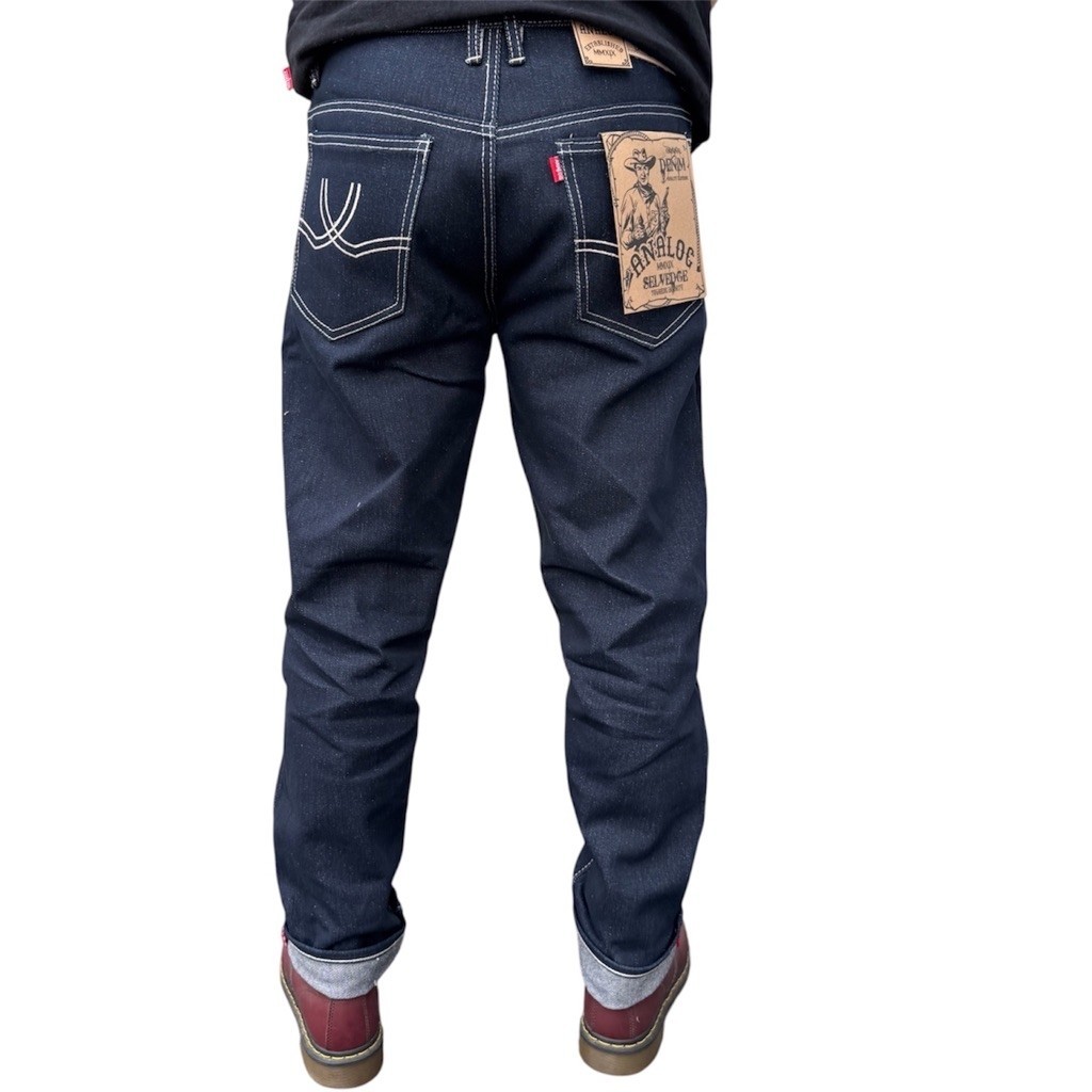 Analog.co Celana Denim Series V1 15oZ Black Indigo Accent Selvedge
