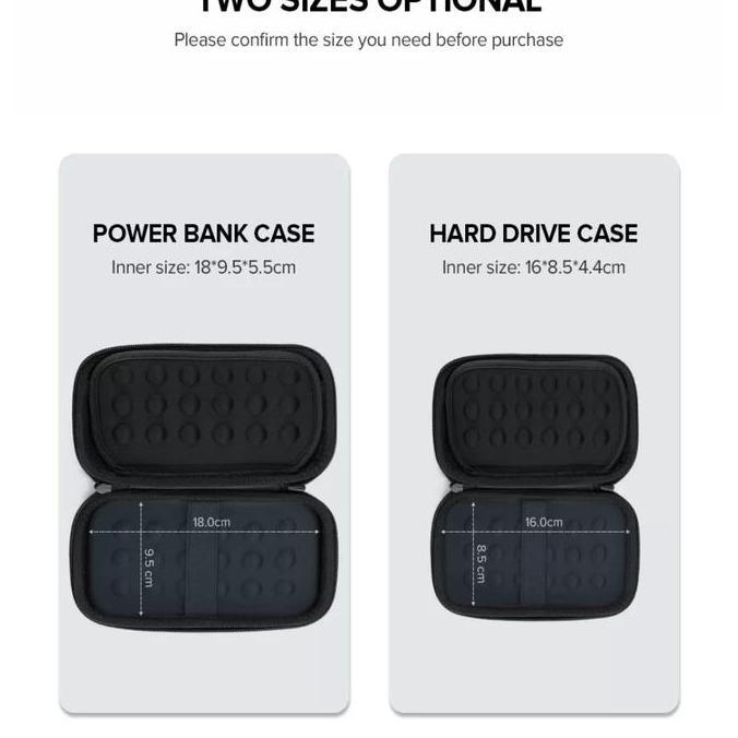 Save- Ugreen Case Storage Hardisk Powerbank - Ugreen Hard Case Eva Gadget