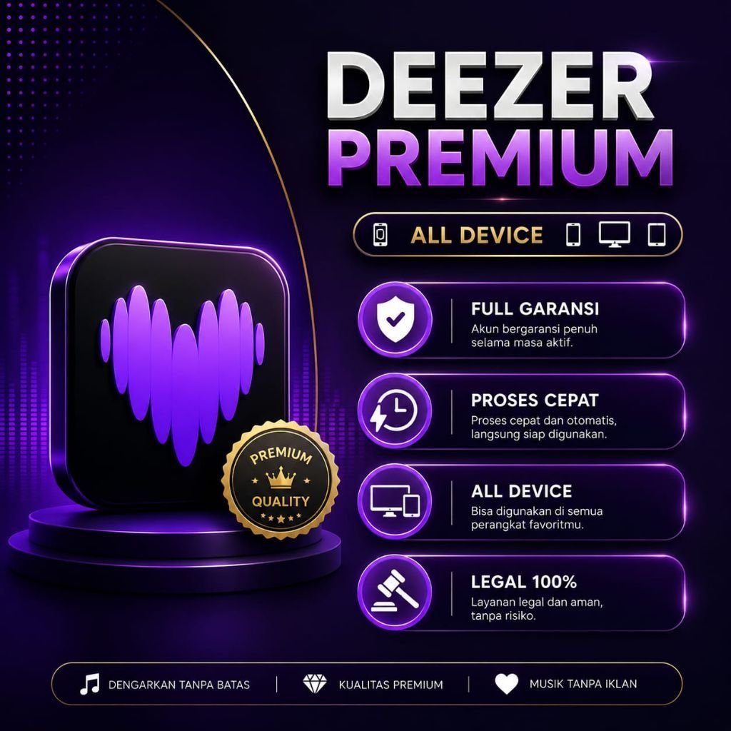 Deezer Premium All Device Musik Tanpa Iklan untuk Semua Perangkat