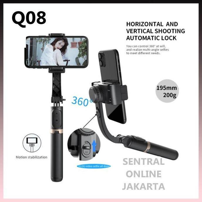 Gimbal Stabillizer hanphone Gimbal Hp Stabillizer Premuim Q08 selfie