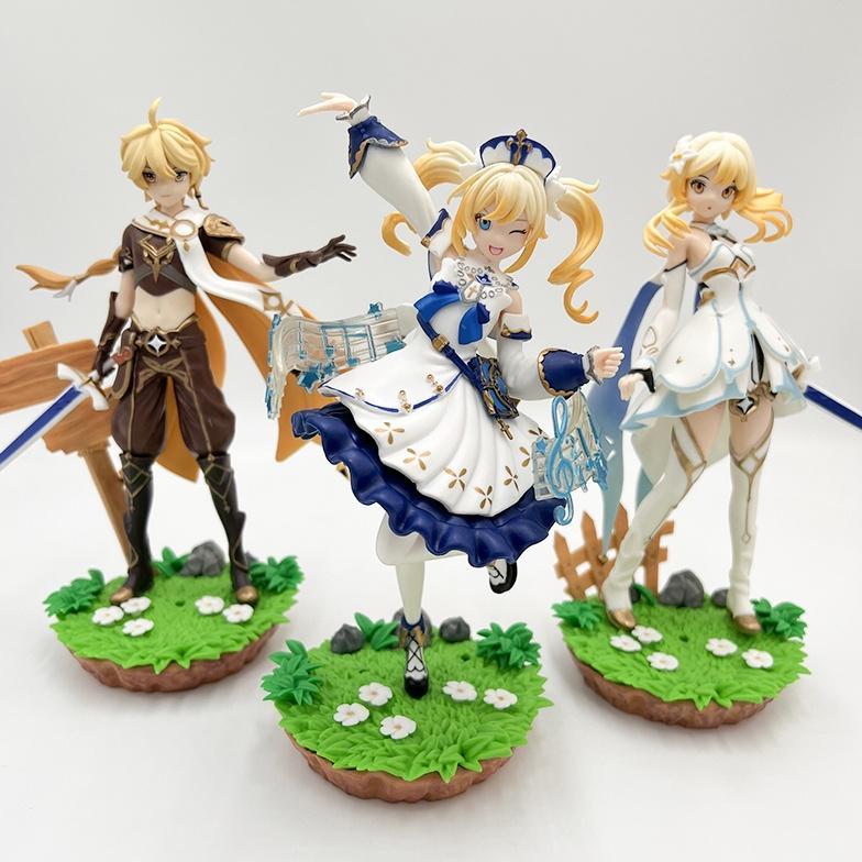 Figure Genshin Impact Aether Lumine Barbara Anime 20cm