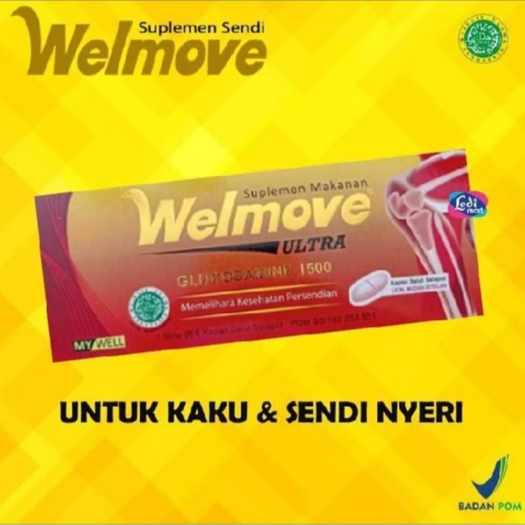 Welmove ULTRA Suplemen Makanan Isi 5 Kaplet /Wellmove Vitamin Kesehatan Sendi