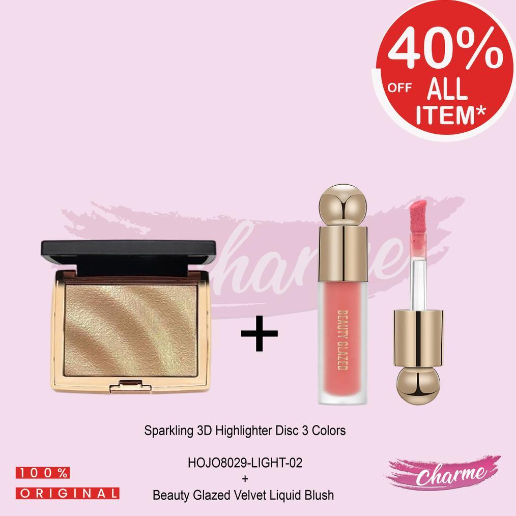 (BUNDLING) 77.9k for 2 Bundling Highlighter & Blush On Beauty Glazed Hojo (BDL-B166-HOJO-2)