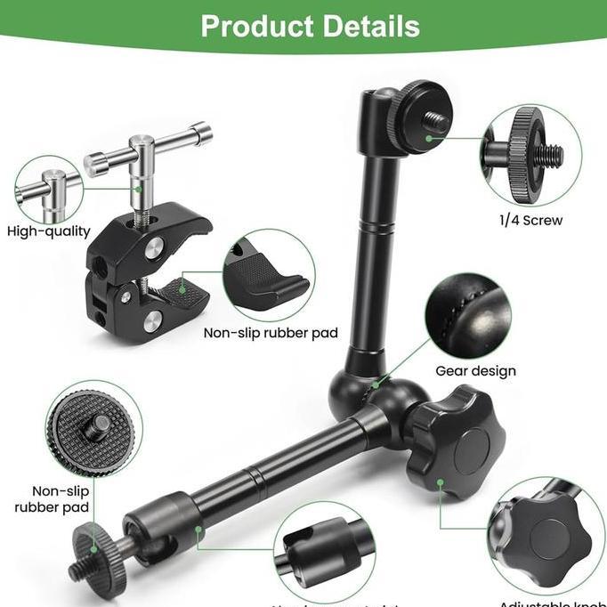 Magic Clamp / Magic Arm 11 Inch includ Super C-Clamp