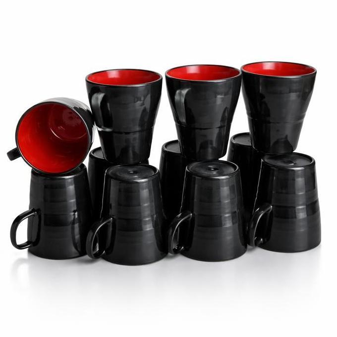 (6 PCS) Setengah Lusin Gelas Cangkir Plastik Aesthetic Cangkir minum ramen plastik bukan melamin sty