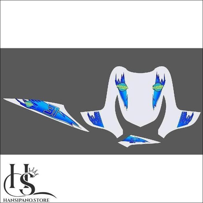 STRIPING STICKER TRANSPARAN BEAT KARBU DESAIN MCQUEEN HIGH QUALITY