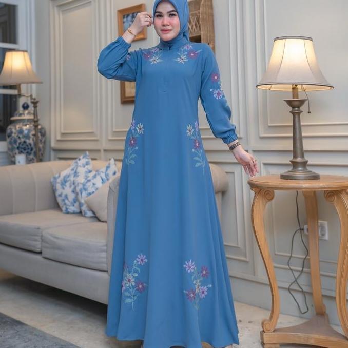 ARRAYA Drees Gamis Arraya Motif Bordir Terbaru Abaya Arraya Gamis Bordir Gamis Wanita (TERBAIK) (TER