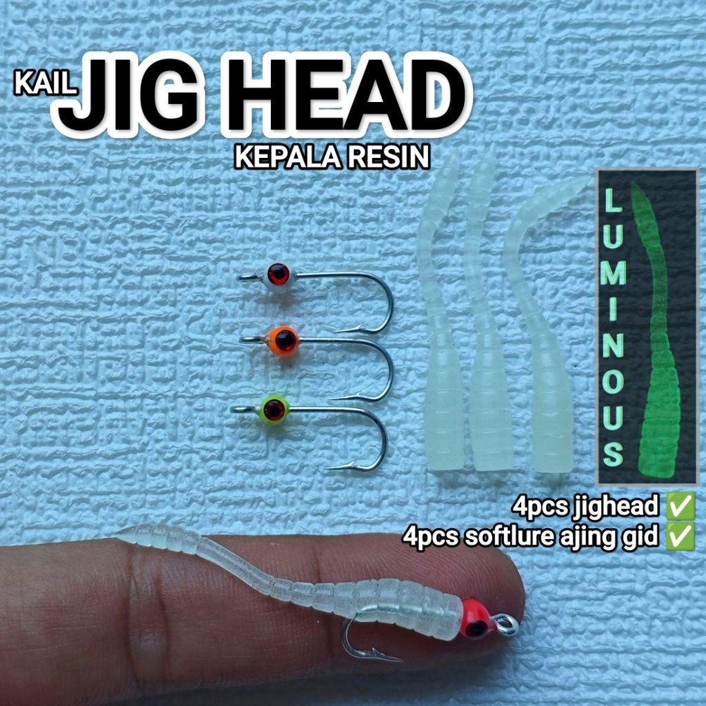 SABIKI TENGU JIGHEAD kepala resin umpan baby GT ajing pinggiran laut