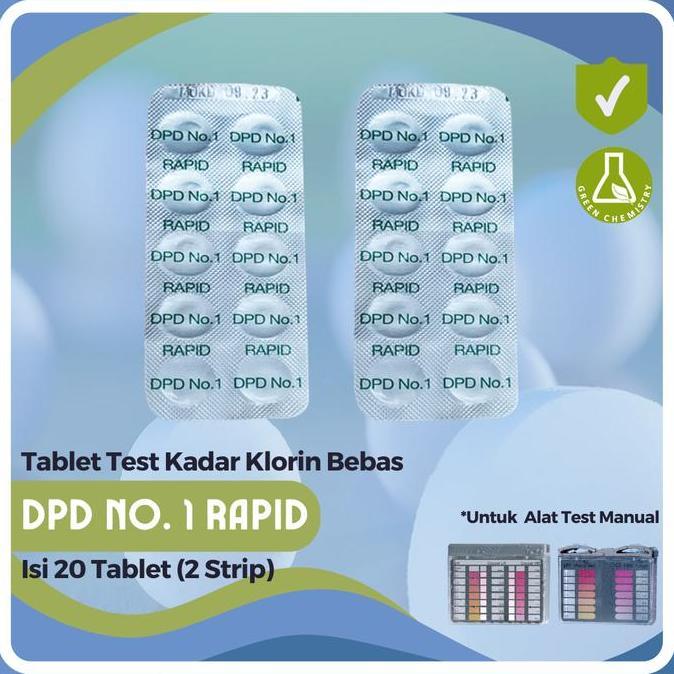 REFILL POOL TEST KIT CHLORINE LOVIBOND DPD NO.1 RAPID 20 TABLET
