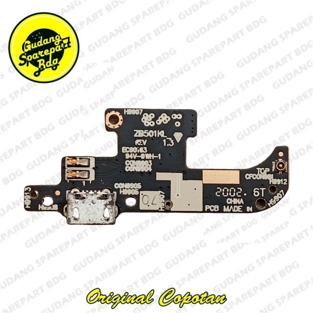 Papan Konektor Cas Asus Zenfone Live ZB501KL Original Second Copotan