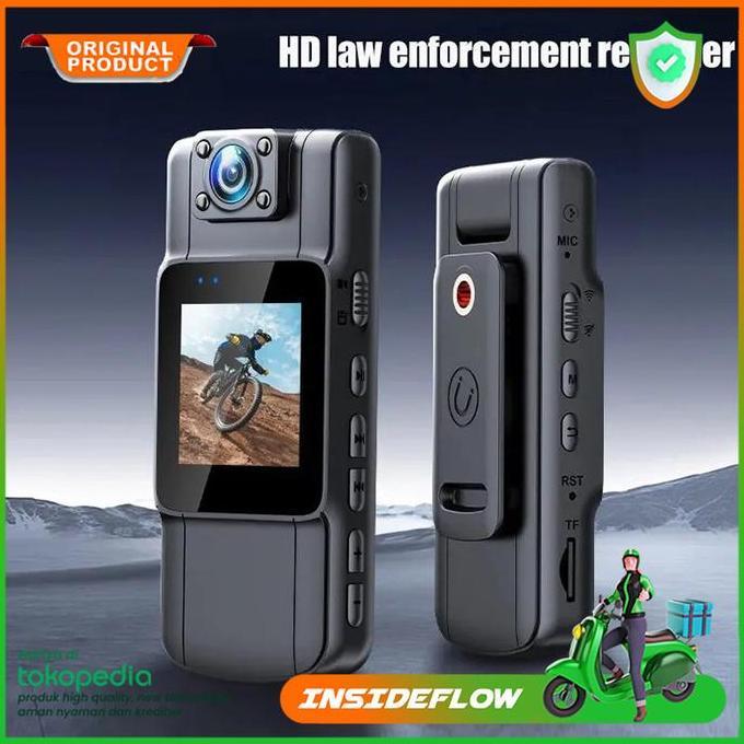Kamera Mini Body Cam Action Camera Tersembunyi Night Vision HD 1080P