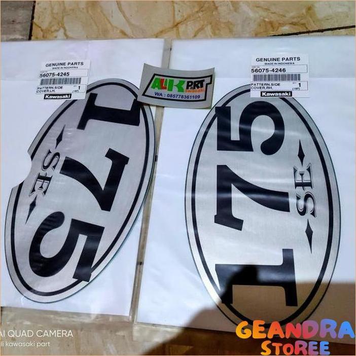 STIKER/ STRIPING/STRIPPING BOK AKI W 175 W175 ORIGINAL TERBATAS