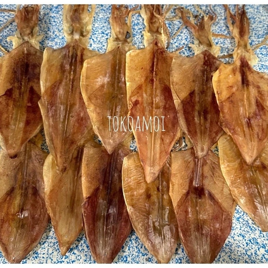 Sotong Belah/Yuhi Kering Tawar Sedang atau Besar 300gr