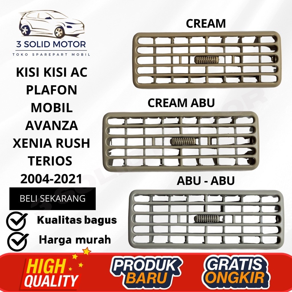 KISI KISI AC PLAFON MOBIL AVANZA XENIA RUSH TERIOS 2004-2021