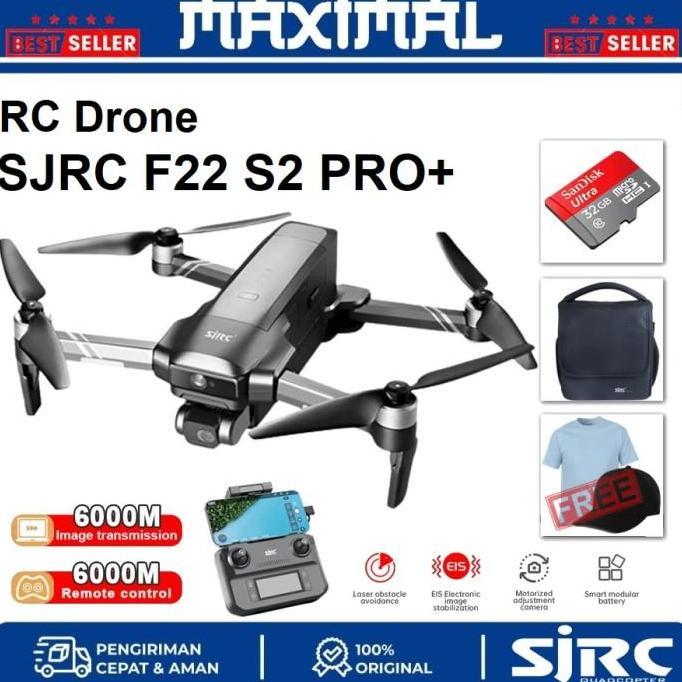 BEBAS ONGKIR - Drone SJRC F22 S2 Pro+ 6KM Vs SJRC F22S 4K PRO 3.5KM 2Axis Gimbal 4K Camera / Drone S