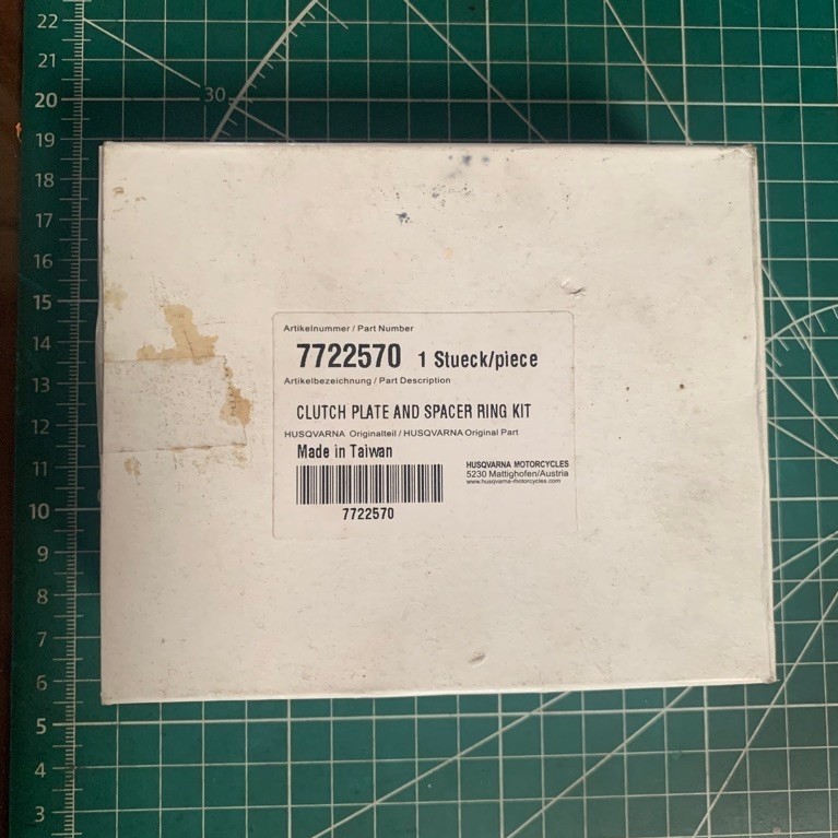 Clutch plate and spacer ring kit 7722570 HUSQVARNA ORIGINAL PART untuk motor husqvarna TE 511 / 449 