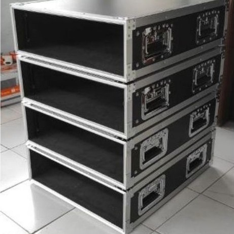 BOX HARDCASE 2U 3U 4U tempat POWER aksesoris instrumen Equalizer Crossover