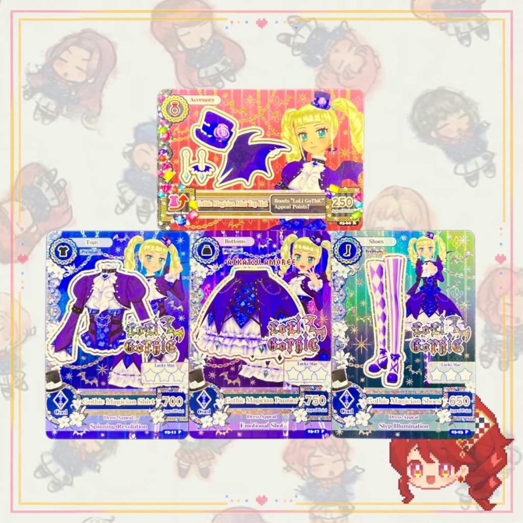 Aikatsu ID Ver Premium Loli Gothic Gothic Magician Set Yurika Todo