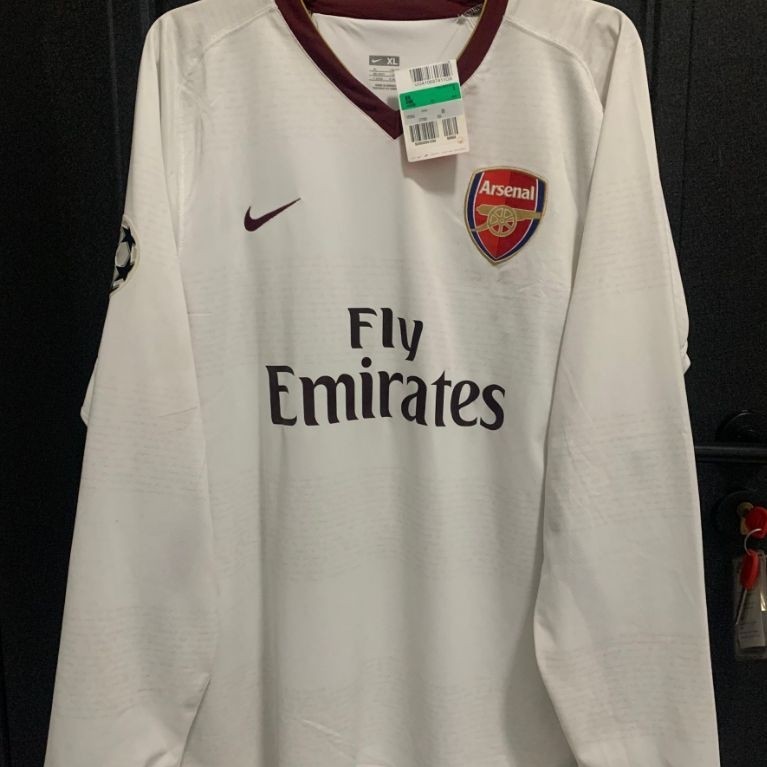 Jersey Original Nike Arsenal 2007 Away Kit Long Sleeve Player Issue BNWT