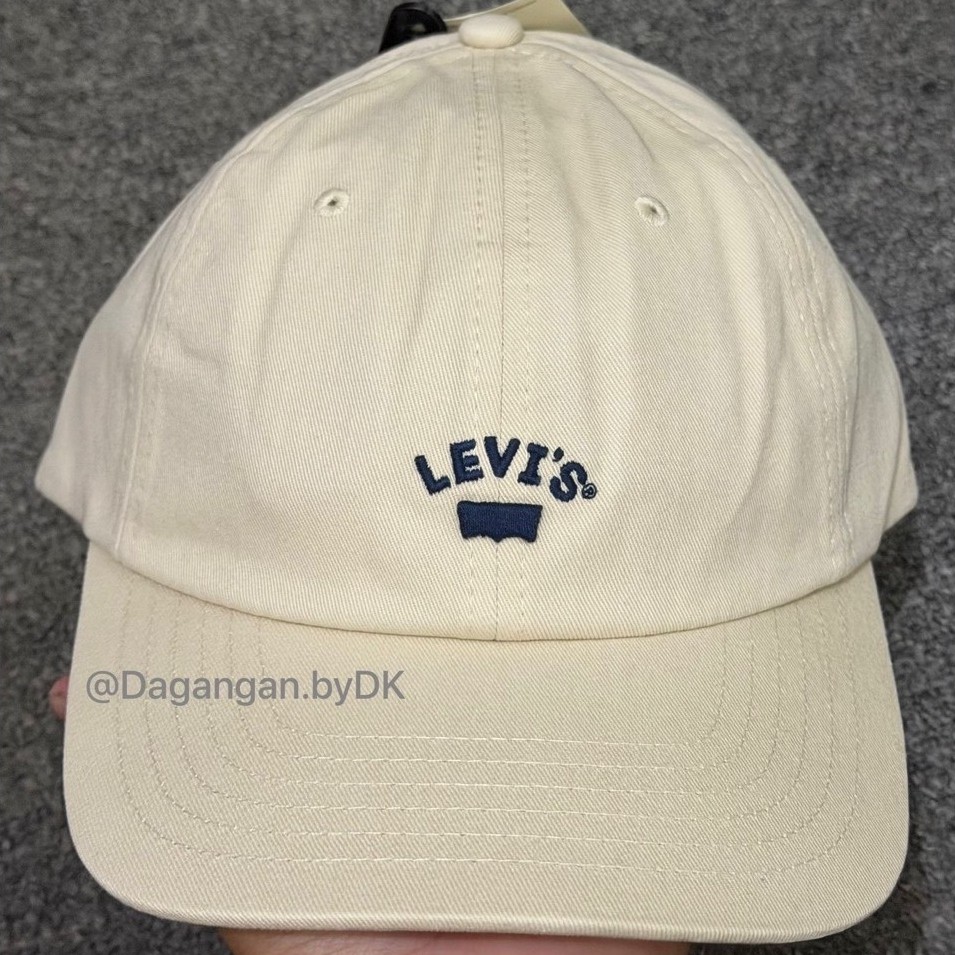 Topi Levis Cap Logo Original Barang Resmi 100% Soft Cream