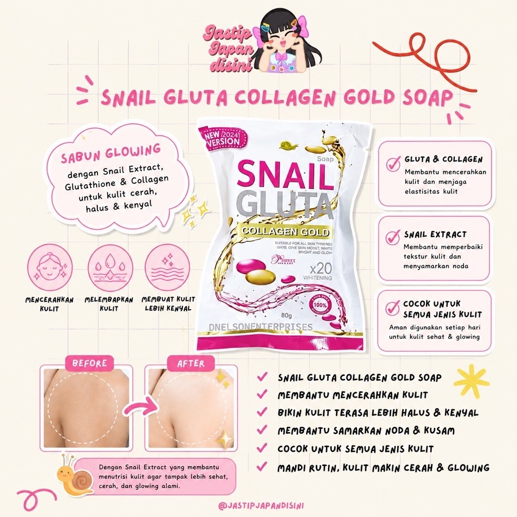 SNAIL GLUTA COLLAGEN GOLD SOAP THAILAND