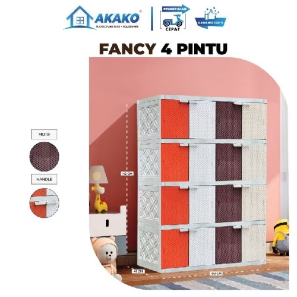 Lemari plastik Lemari pakaian/Bupet TV akako fancy