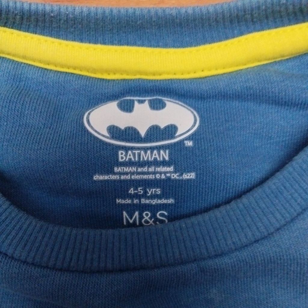 prelove kaos sweater Batman anak Laki Mark Spencer
