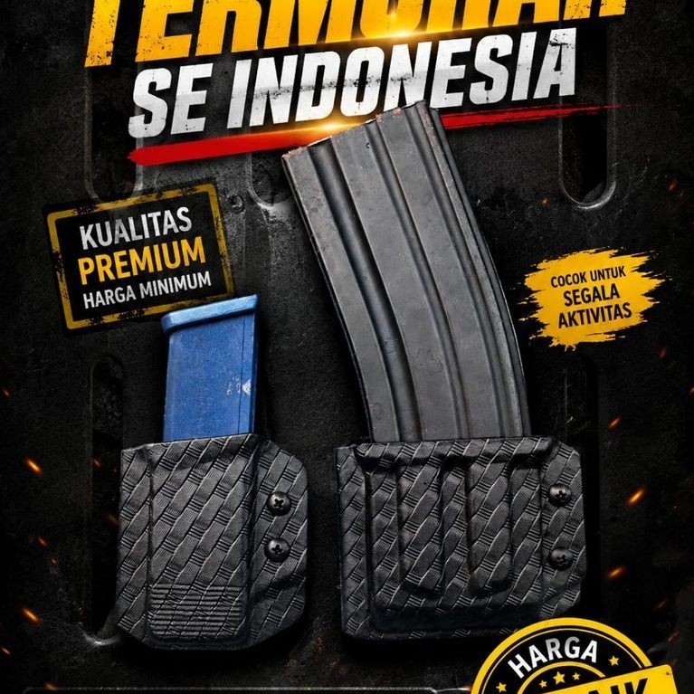 mag pouch kydex anyaman motif tanpa tek lok