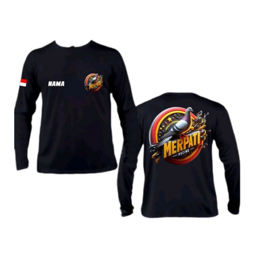KAOS LENGAN PANJANG MERPATI BALAP//KAOS MERPATI RACING