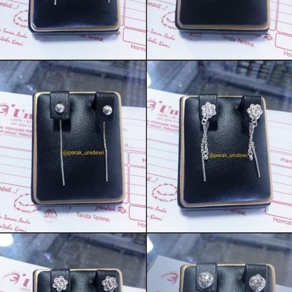 Perak Unidewi Anting Perak Model Tusuk Panjang