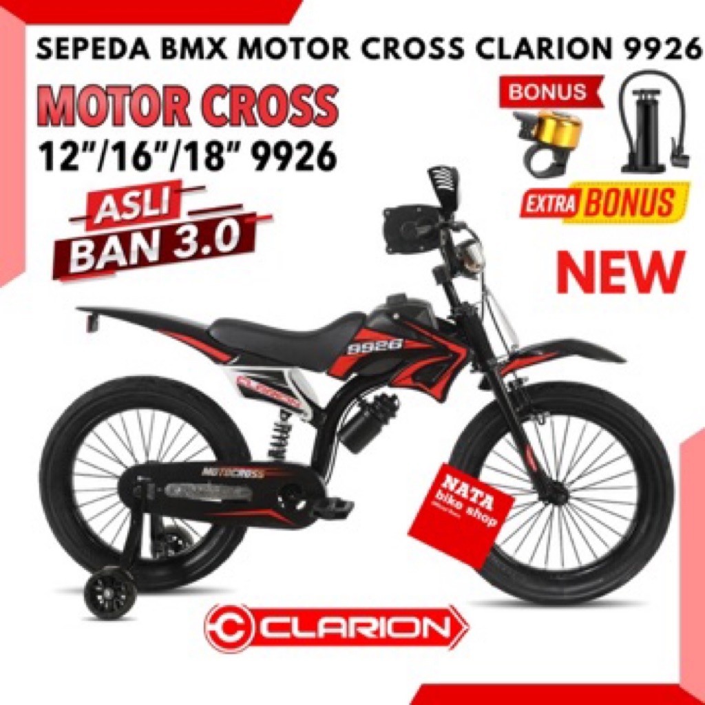Sepeda Anak Laki Laki 18 Clarion 9926 Trail Motor Cross Terbaru