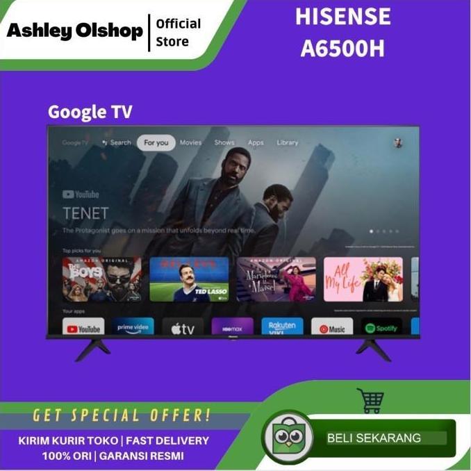 Tv Hisense Google Tv 55 Inch 55A6500H 4K Uhd Google Tv 55A6500 Hisense