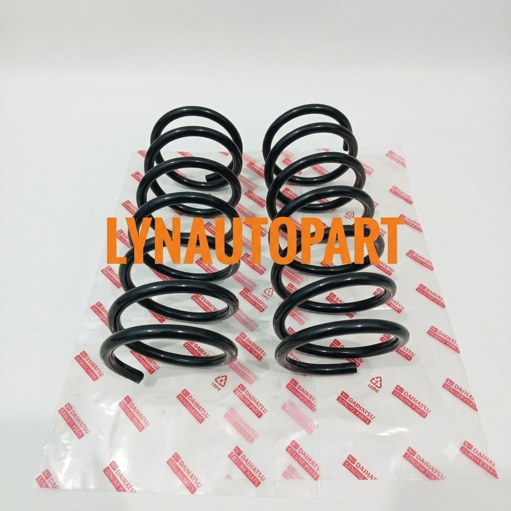 Set Per Keong Depan Belakang Daihatsu Sirion Coil Spring 48131-B1020 48231-B1030