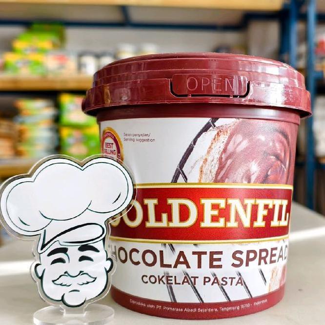 Goldenfil Chocolate Spread 1Kg Selai Coklat Goldenfil Coklat Pasta