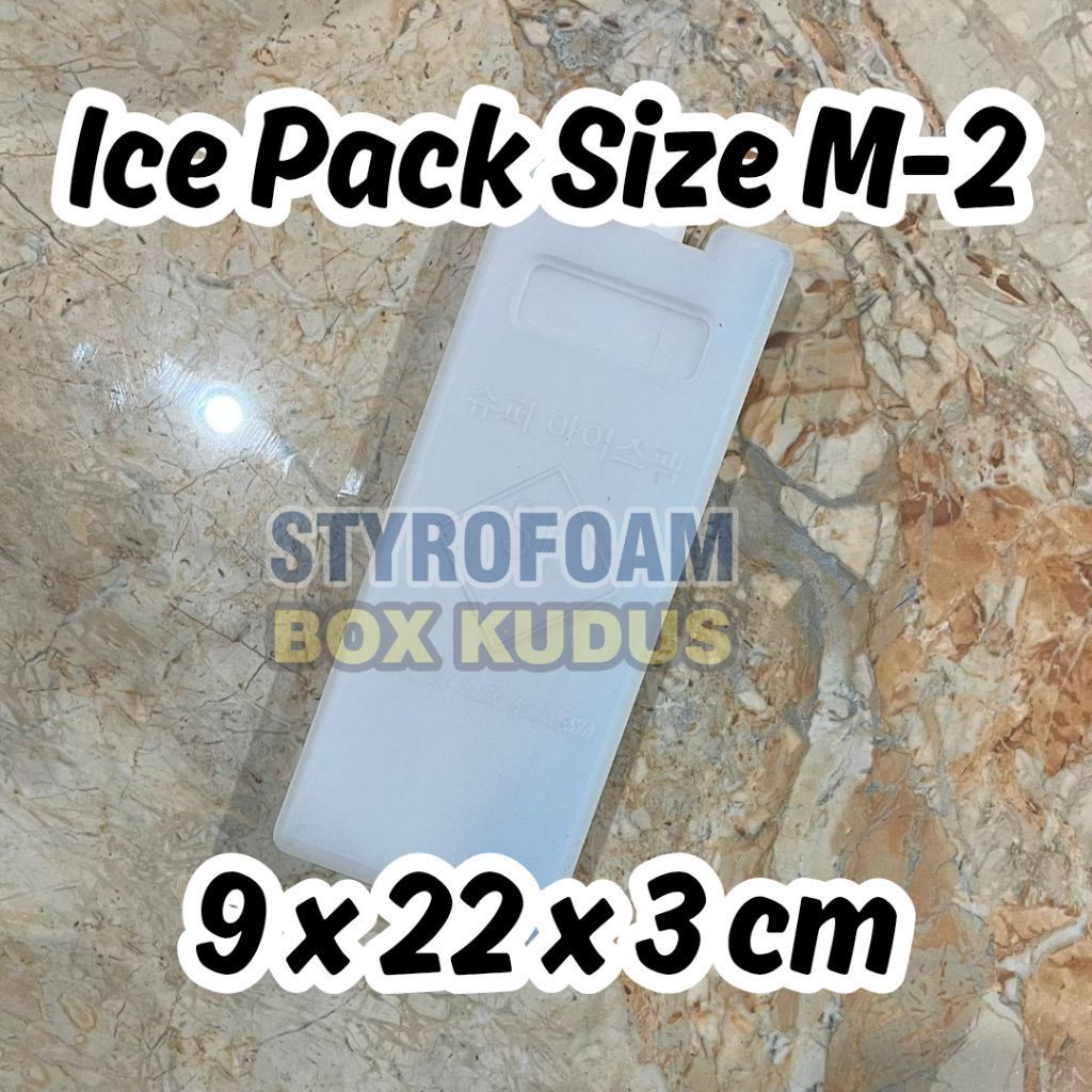 Size M 9x22x3 cm - ICE PACK ATOM BELUM BEKU Ice Gel Pack Reuseable Ice Cooler Bag Ice Jelly Bag Es U