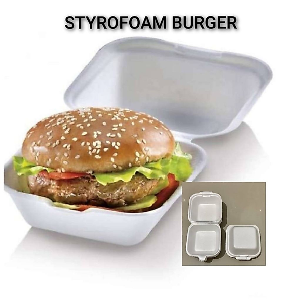 Styrofoam Burger | Styrofoam HB Isi 25 Pcs
