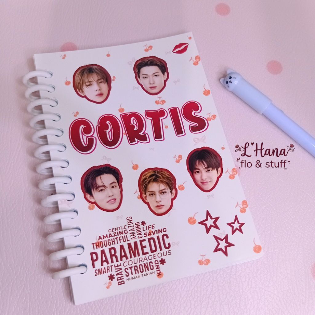 Notebook Spiral A6 CORTIS isi 40 lembar | Cute Mini Notebook Kpop Fanmade
