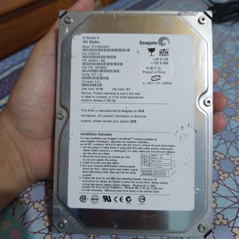 Hardisk IDE 160GB Seagate