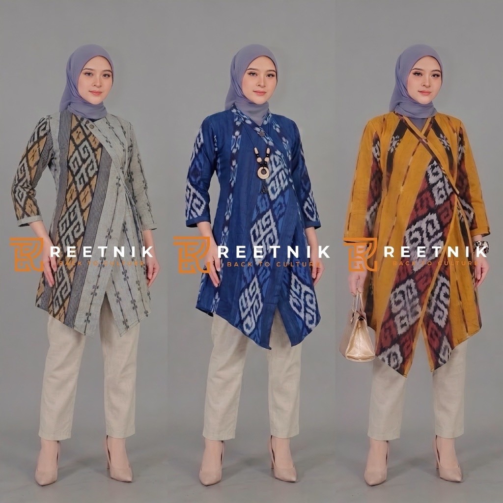 Tunik Tenun Latuku Etnik Tunik Wanita