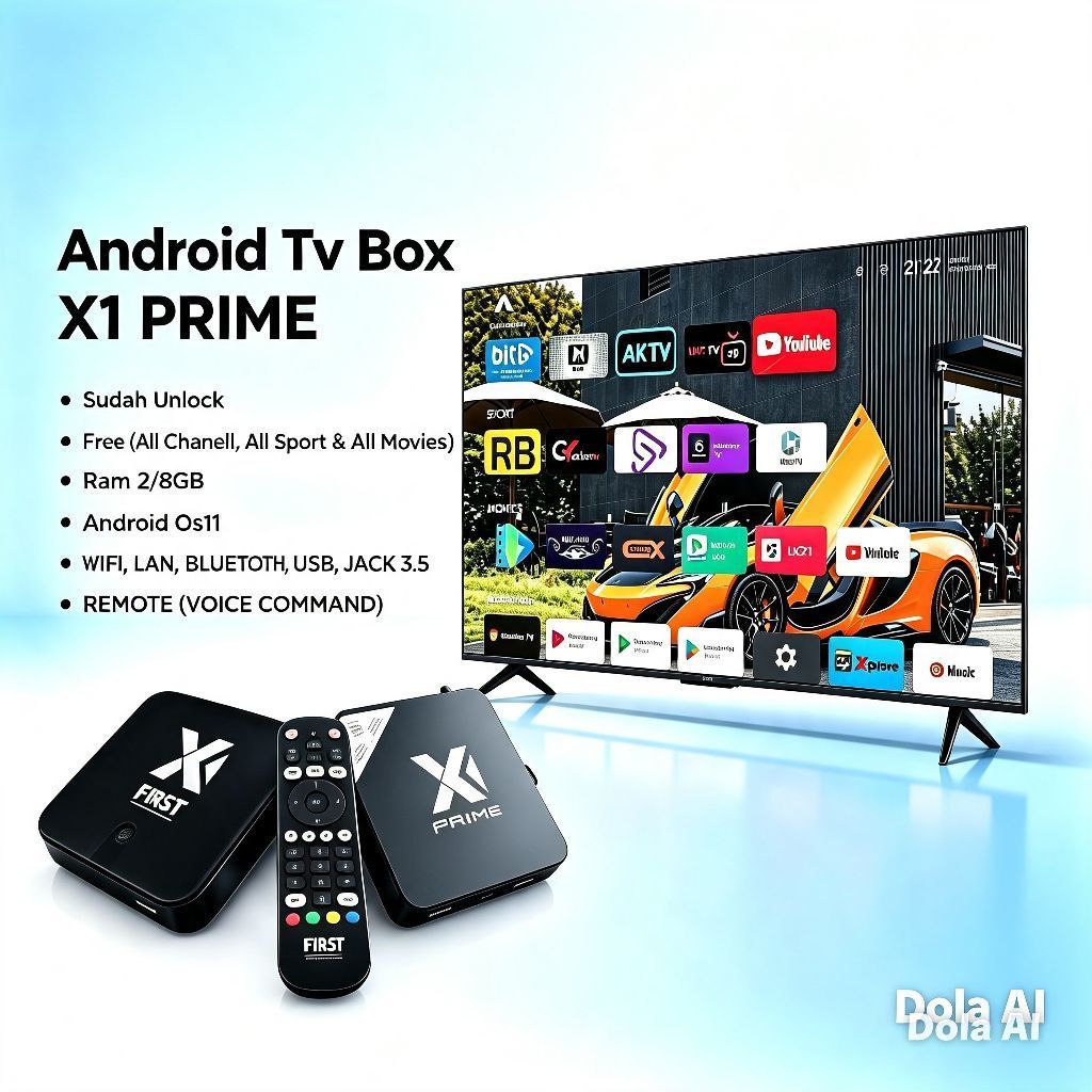 STB ANDROID TV X1 Prime Unlock/Root (Bonus Apk Premium)