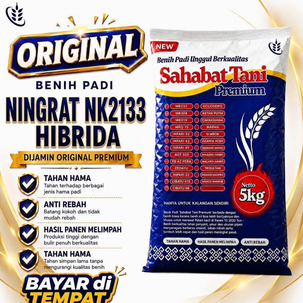 Benih Padi Ningrat NK2133 Hibrida Sahabat Tani Premium Netto 5kg