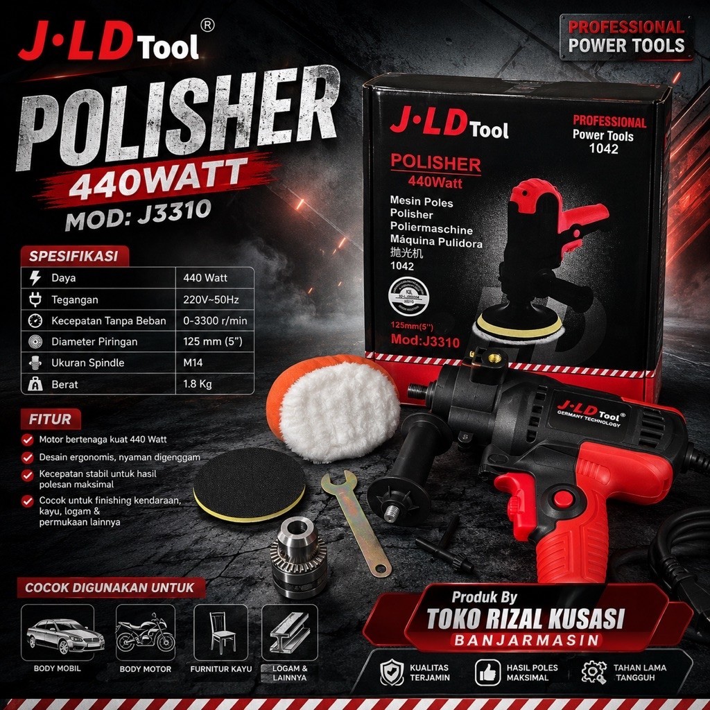 Mesin Poles JLD / JLD Tool Polisher J3310