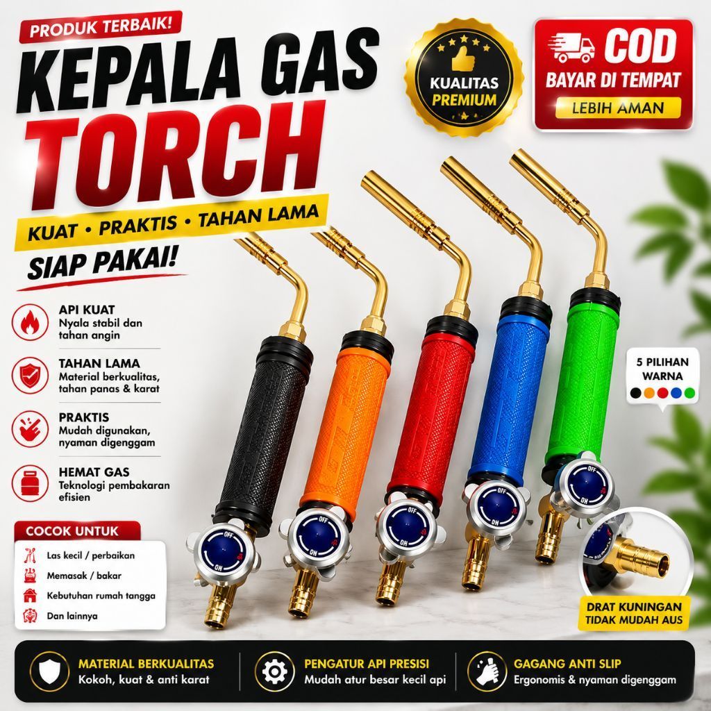 Termurah..Gas torch LPG las mini BBQ kepala gas torch