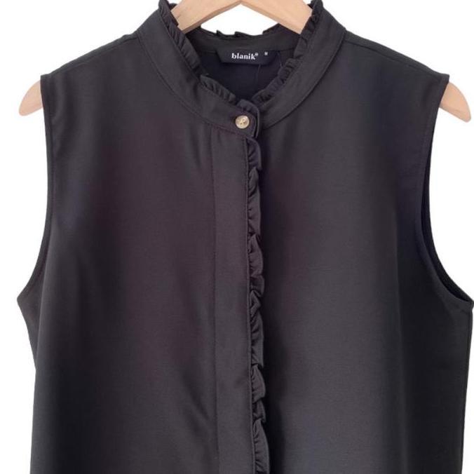Chloebeautyshop - Tanktop Dalaman Singlet Blouse Wanita Blanik / Inner Blazer Tanpa Lengan