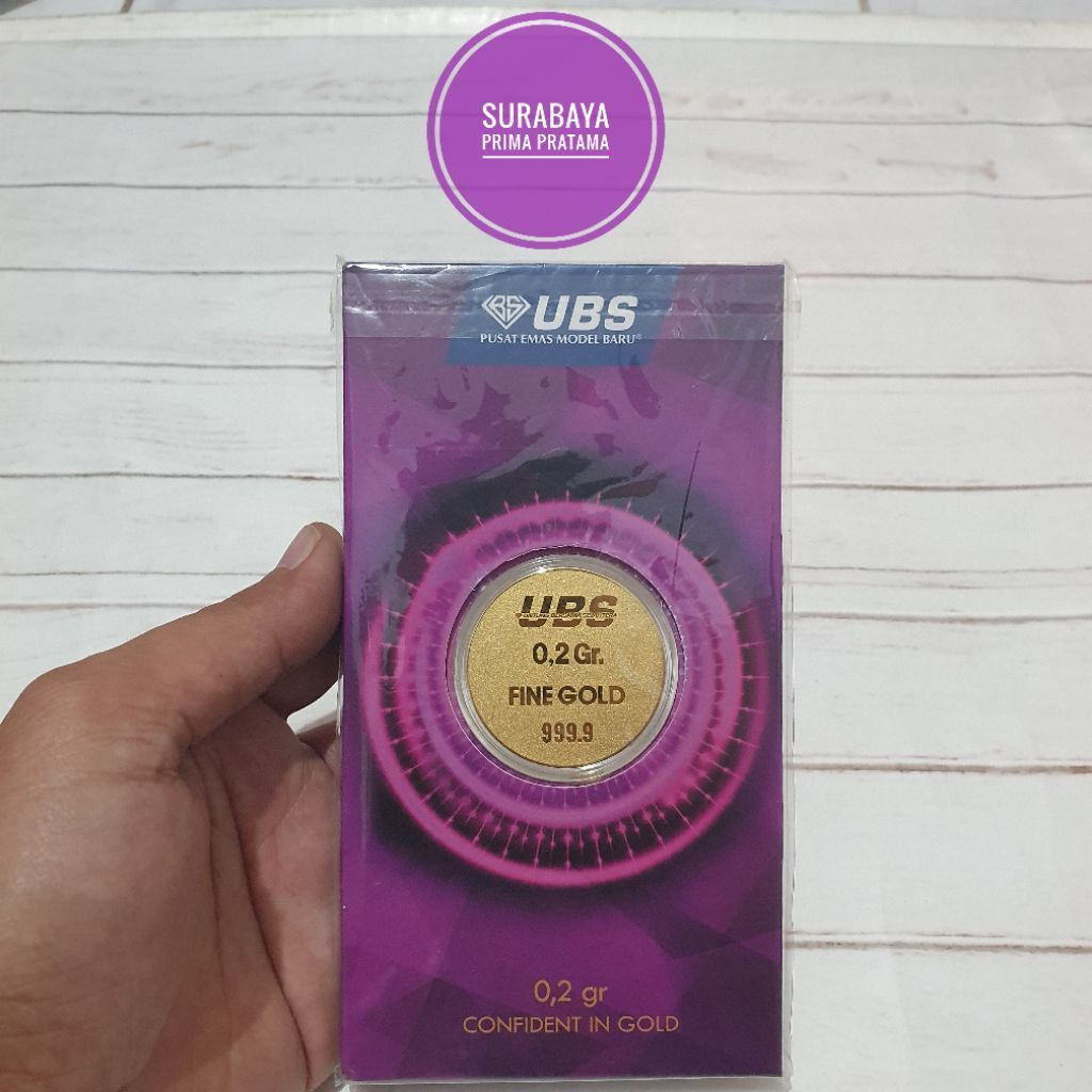 LM Logam Mulia Emas UBS Angpao 0,2 / 0.2 gr gram