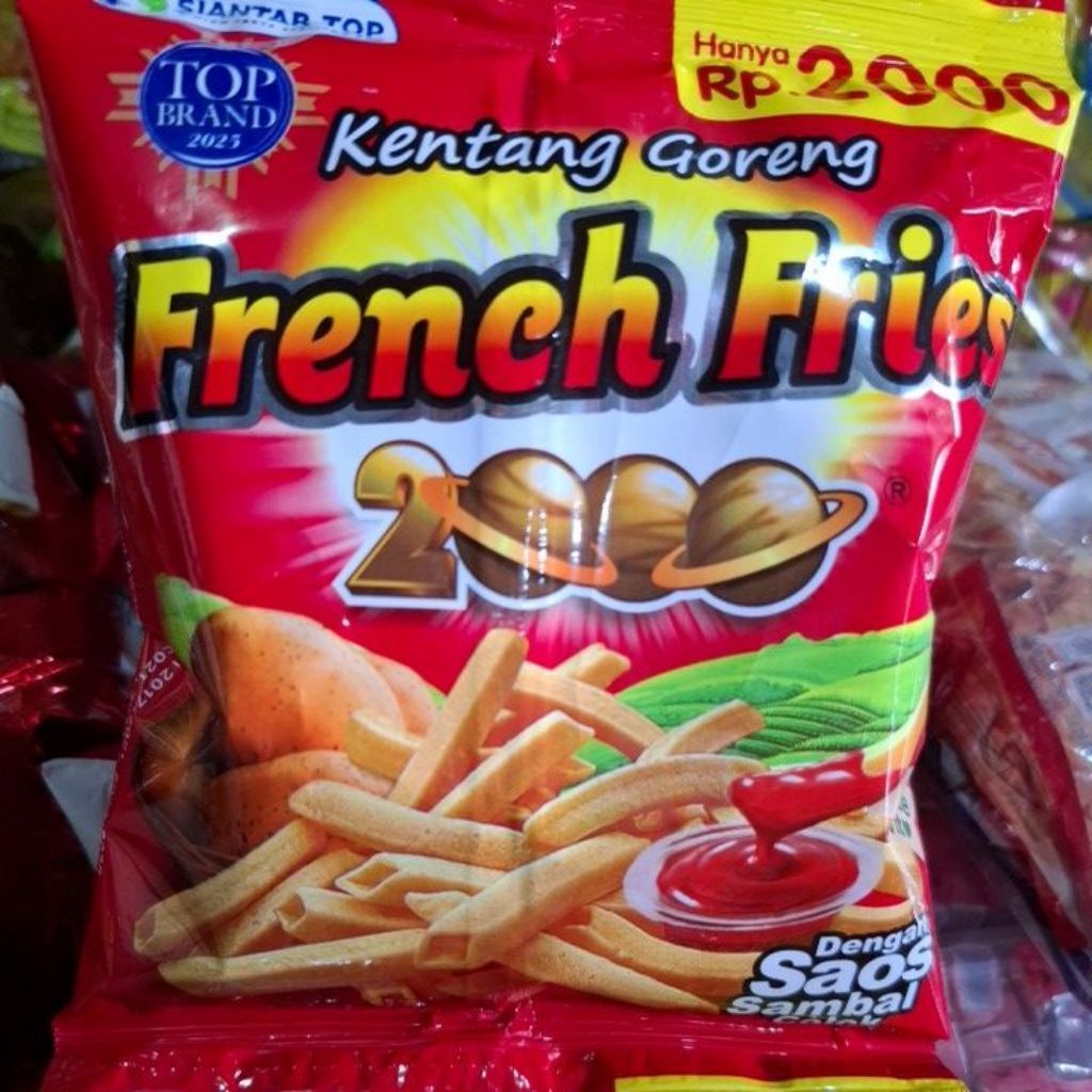 Snack French Fries // siantar top // 10 pcs // renteng