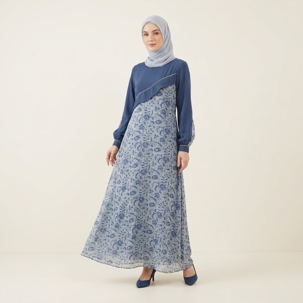 Qonita Batik Lafina Dress - Exclusive Premium Batik Dress