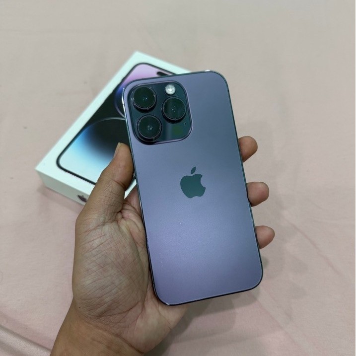 Iphone 14 pro 128gb deep purple resmi ibox second