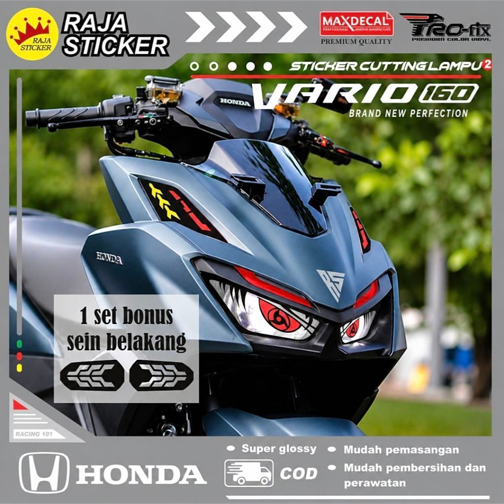 Stiker lampu vario new 160cc